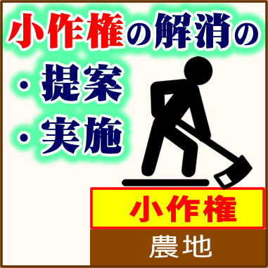 小作権の解消の＿・提案・実施